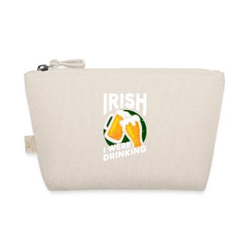 Irish I Were Celebrating Cheers Graphic - Organic Pouch - nature - Front