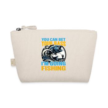 You can bet your Bass I'm going Fishing - Organic Pouch - nature - Front