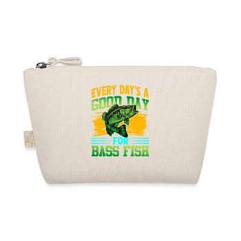Every Day's a Good day for Bass fish - Organic Pouch - nature - Front