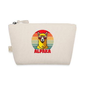 Cool Alpaca Design - Organic Pouch - nature - Front