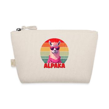 Cool Alpaca Design - Organic Pouch - nature - Front