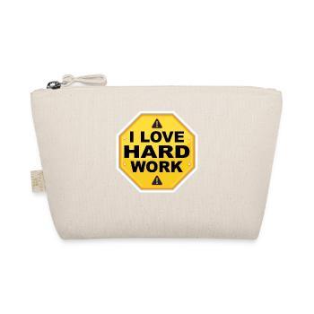 I love hard work - Bio-Täschchen - Natur - Vorne