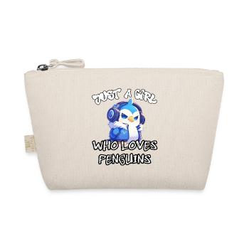 Just a girl who loves Penguins - Organic Pouch - nature - Front