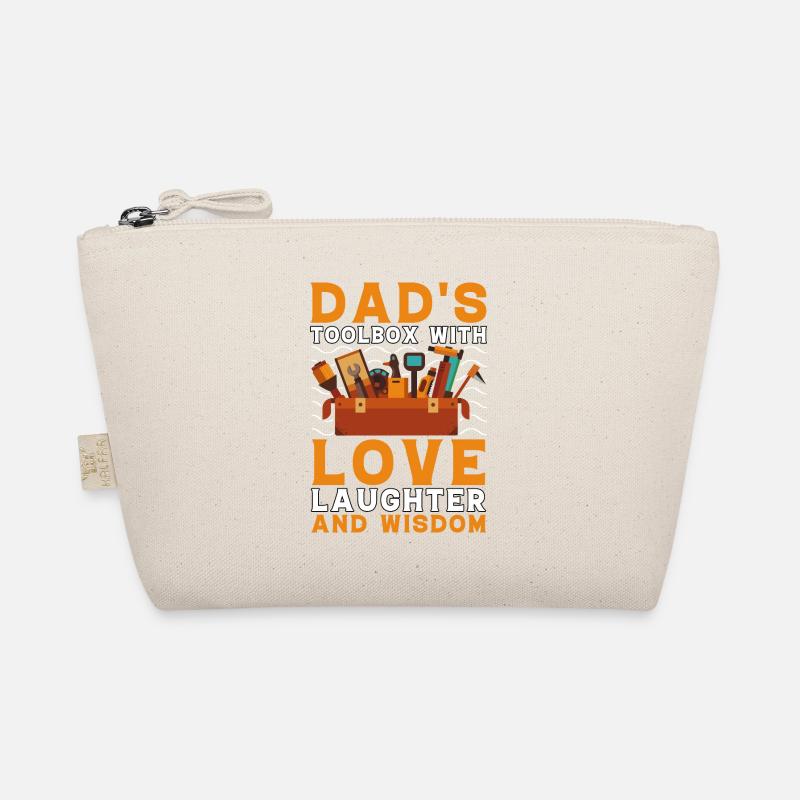 Dad's toolbox with love laughter and wisdom Organic Pouch