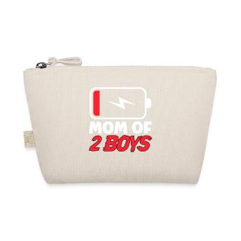 Mom of 2 boys - Bio-Täschchen - Natur - Vorne