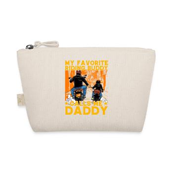 My favorite riding Buddy calls me daddy - Organic Pouch - nature - Front