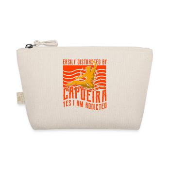 Easily distracted by Capoeira yes I am addicted - Organic Pouch - nature - Front