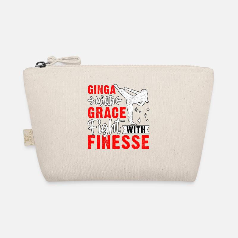 Ginga mit Anmut, Kampf mit Finesse Bio-Täschchen