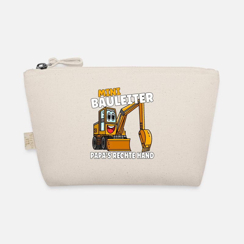 Little construction manager Dad's right hand Organic Pouch