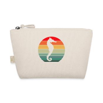 Seepferdchen Scuba Taucher Meerestiere Vintage Ges - Bio-Täschchen - Natur - Vorne