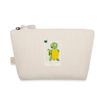 Tank Yes! - Funny turtle selfie design - Organic Pouch - nature - Front