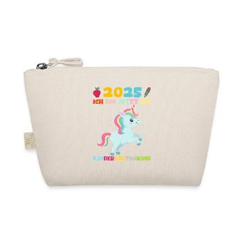 Kindergarten 2025 Girl Gift Kita 2025 Decoration - Organic Pouch - nature - Front