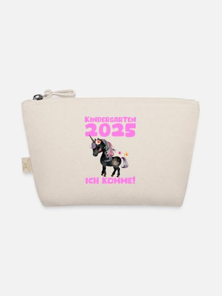 Kindergarten 2025 Girl Gift Kita 2025 Decoration - Organic Pouch - nature - Front