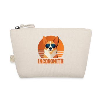 Incorgnito – Funny Corgi Pun - Organic Pouch - nature - Front