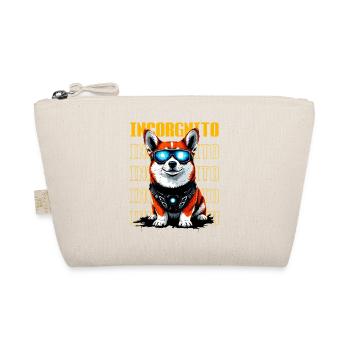 Incorgnito – Funny Corgi Pun - Organic Pouch - nature - Front