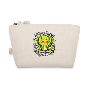 Lettuce Romaine Calm – Funny Salad Yoga - Organic Pouch - nature - Front