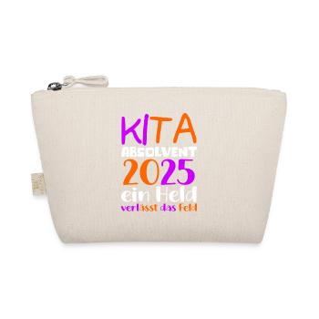 Farewell Kindergarten 2025 Gift Girl Boys - Organic Pouch - nature - Front