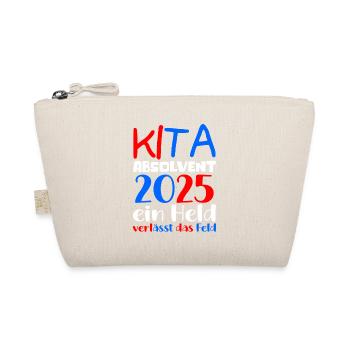 Farewell Kindergarten 2025 Gift Girl Boys - Organic Pouch - nature - Front