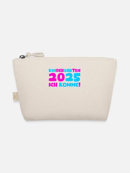Kindergarten 2025 Kids Gift Kita 2025 Decoration - Organic Pouch - nature - Front