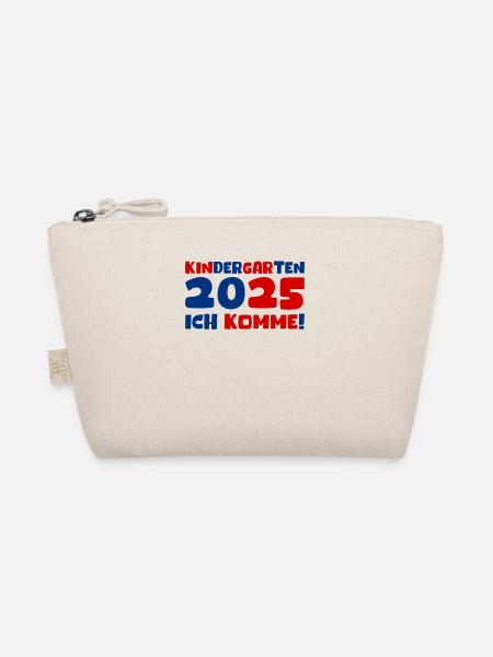Kindergarten 2025 Kids Gift Kita 2025 Decoration - Organic Pouch - nature - Front
