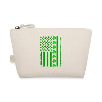 St Patrick's Day USA Flag - Organic Pouch - nature - Front