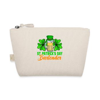 St Patrick's Day Bartender - Organic Pouch - nature - Front