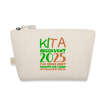 Farewell Kindergarten 2025 Gift Girl Boys - Organic Pouch - nature - Front