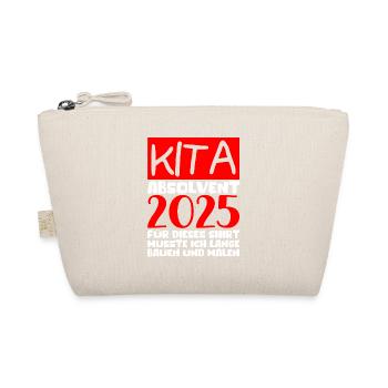 Farewell Kindergarten 2025 Gift Girl Boys - Organic Pouch - nature - Front