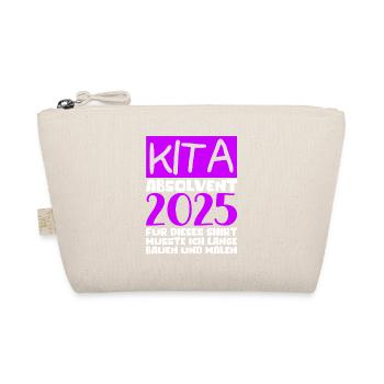 Farewell Kindergarten 2025 Gift Girl Boys - Organic Pouch - nature - Front