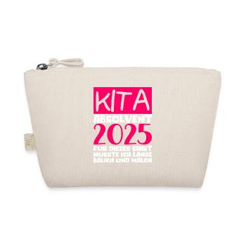 Farewell Kindergarten 2025 Gift Girl Boys - Organic Pouch - nature - Front