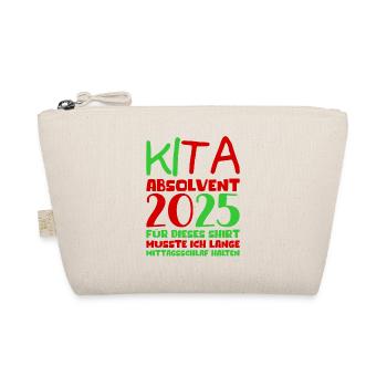 Farewell Kindergarten 2025 Gift Girl Boys - Organic Pouch - nature - Front