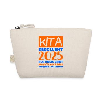 Farewell Kindergarten 2025 Gift Girl Boys - Organic Pouch - nature - Front