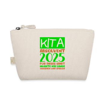 Farewell Kindergarten 2025 Gift Girl Boys - Organic Pouch - nature - Front