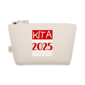 Farewell Kindergarten 2025 Gift Girl Boys - Organic Pouch - nature - Front