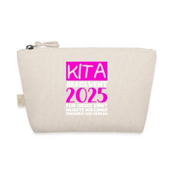 Farewell Kindergarten 2025 Gift Girl Boys - Organic Pouch - nature - Front