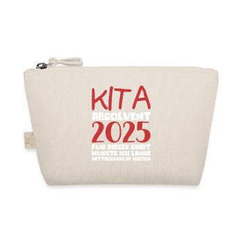 Farewell Kindergarten 2025 Gift Girl Boys - Organic Pouch - nature - Front