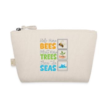Help more Bees plant more trees clean the seas - Organic Pouch - nature - Front