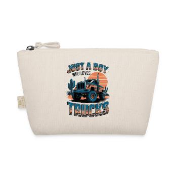 Just a boy who loves trucks - Bio-Täschchen - Natur - Vorne