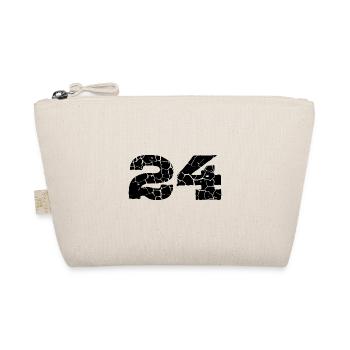 24 Zahl Trikot - Bio-Täschchen - Natur - Vorne