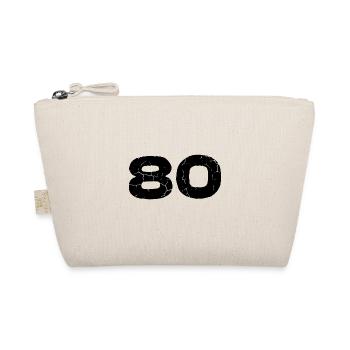 80 Zahl Trikot - Bio-Täschchen - Natur - Vorne