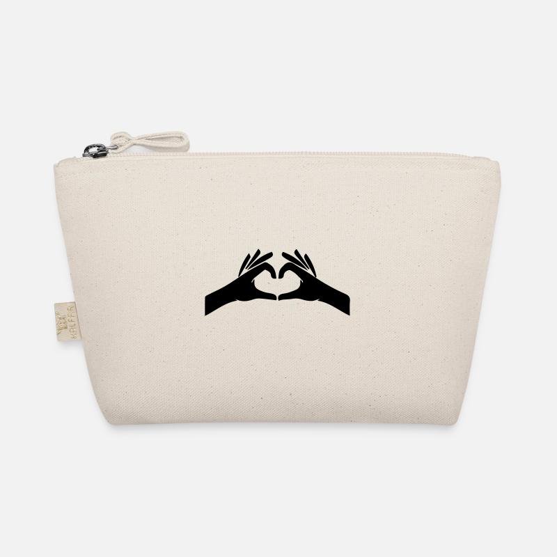 Hands Heart Symbol Organic Pouch