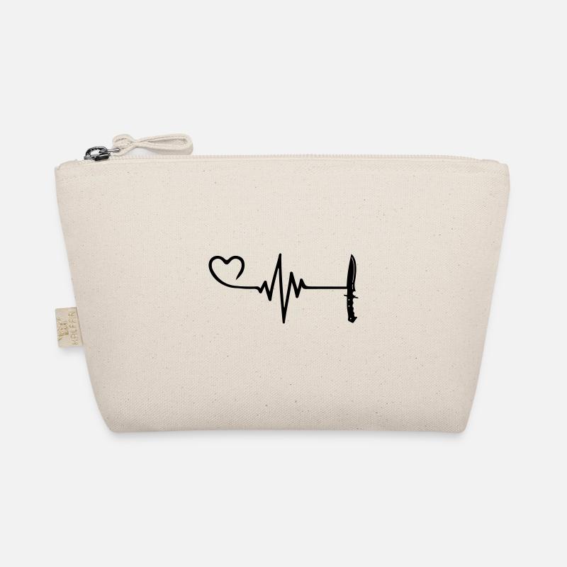 Messer Puls Herz Liebe Bio-Täschchen