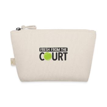 Tennisplatz Spruch Für Tennis - Bio-Täschchen - Natur - Vorne