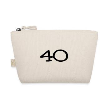 40. 40 YEARS. 40th ANNIVERSARY. 40TH ANNIVERSARY. - Organic Pouch - nature - Front