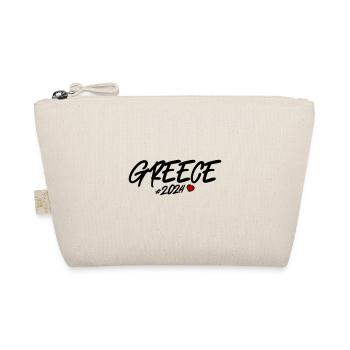 Greece 2024 Heart - Organic Pouch - nature - Front
