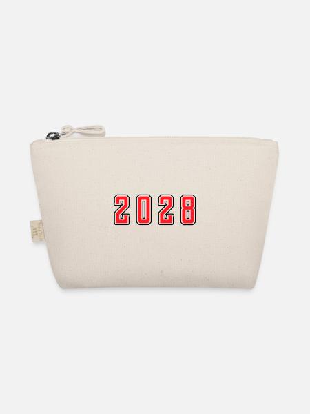 2028 Jahr Geburtstag - Bio-Täschchen - Natur - Vorne
