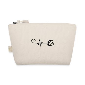 Taschenmesser Liebe Puls Herz - Bio-Täschchen - Natur - Vorne