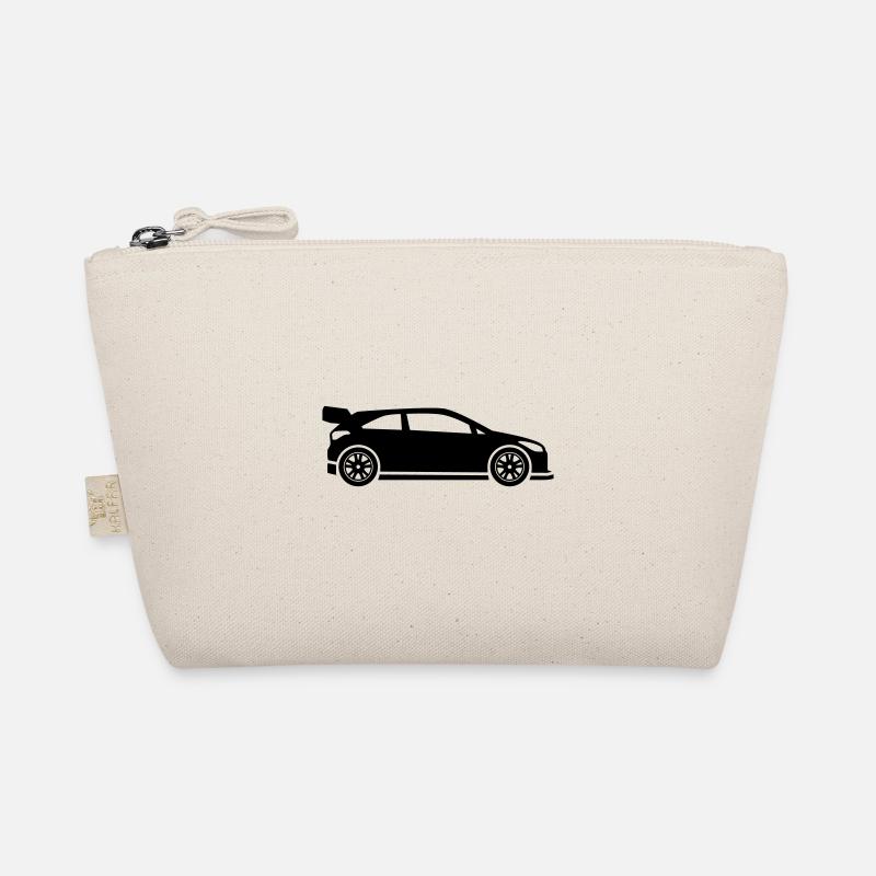 Auto Rennfahrer - Bio-Täschchen - Natur