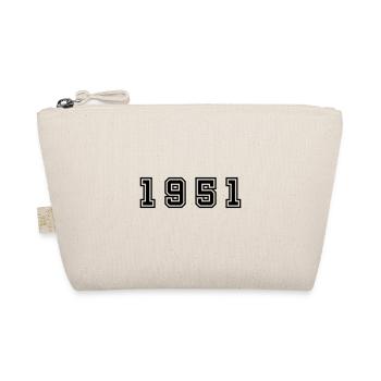 1951 Jahr Zahl - Bio-Täschchen - Natur - Vorne