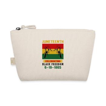 Juneteenth Black History Day Pride Gift - Organic Pouch - nature - Front